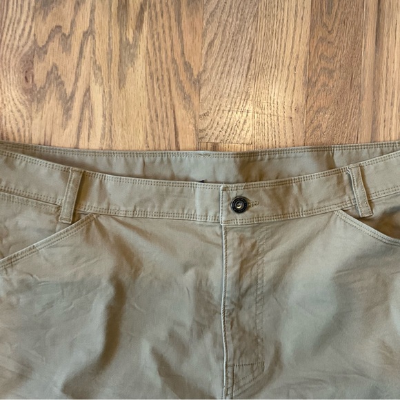 PRANA Porter Chino Shorts Sz 38 Standard Fit Brown Stretch 9” Inseam Khaki Hike - Picture 2 of 15